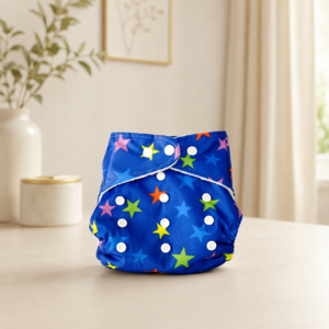 Button Cloth Diaper – Reusable, Washable & Adjustable Baby Diaper